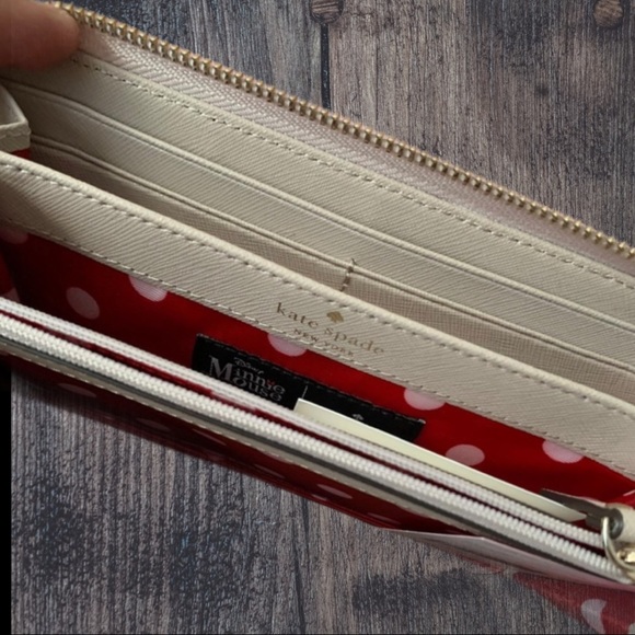 🆕♠️ Kate Spade Minnie Mouse Lacey Wallet ♠️ NWT - Picture 8 of 12